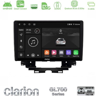 Clarion GL700 QUALCOMM Series 8Core Android ClarionOS 4+64GB Renault Kangoo / Nissan Townstar 2022-> Navigation Multimedia Tablet 10