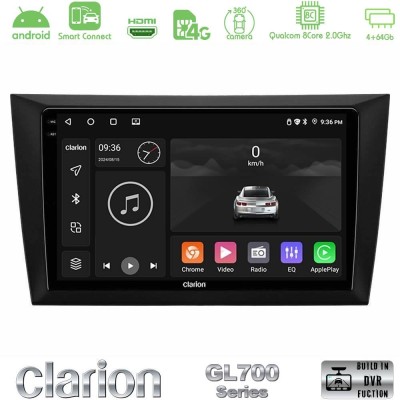 Clarion GL700 QUALCOMM Series 8Core Android ClarionOS 4+64GB Vw Golf 6 Navigation Multimedia Tablet 9