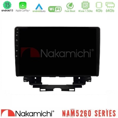 Nakamichi NAM5260 Series 4Core Android13 4+64GB Renault Kangoo / Nissan Townstar 2022-> Navigation Multimedia Tablet 10