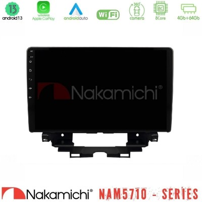 Nakamichi NAM5710 Series 8Core Android13 4+64GB  Renault Kangoo / Nissan Townstar 2022-> Navigation Multimedia Tablet 10
