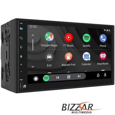 Bizzar 2DIN Deck 8core Android15 4+64GB Navigation Multimedia Deckless 6.9