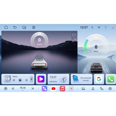 Bizzar 2DIN Deck 8core Android15 4+64GB Navigation Multimedia Deckless 6.9
