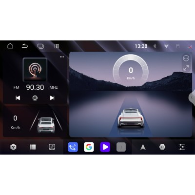 Bizzar 2DIN Deck 8core Android15 4+64GB Navigation Multimedia Deckless 6.9