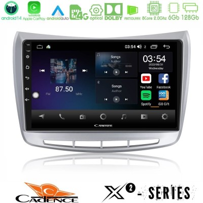 Cadence X2 Series 8Core Android14 6+128GB Lancia Delta 2008 – 2014 Navigation Multimedia Tablet 9