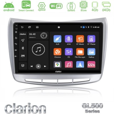 Clarion GL500 Series 8Core Android ClarionOS 4+64GB Lancia Delta 2008 – 2014 Navigation Multimedia Tablet 9